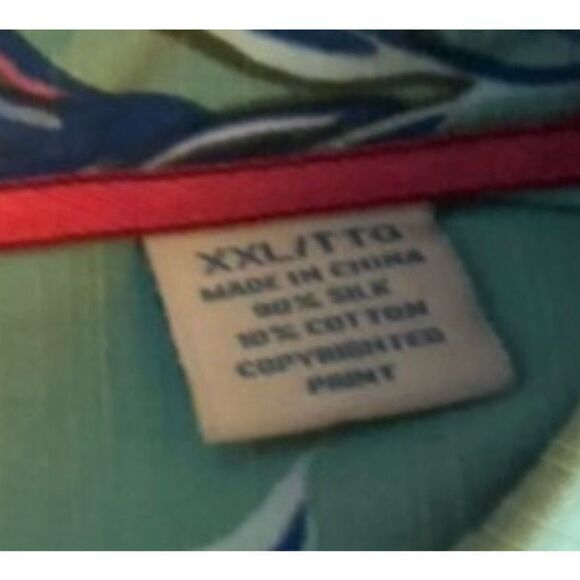 Tommy Bahama 100% silk shirt men’s xxl - Picture 9 of 9